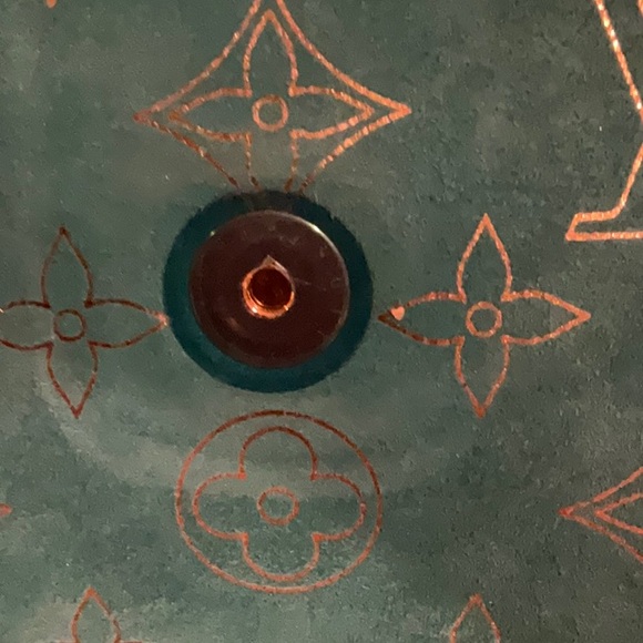 LOUIS VUITTON Limited Edition Monogram Theda PM Turquoise Suede - Picture 9 of 14